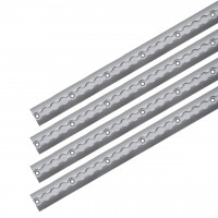 Airlineschiene, Halbrundprofil, eloxiert, vorgebohrt, Länge 1 m, 4er Set Airlineschiene, Halbrundprofil, eloxiert, vorgebohrt, Länge 1 m, 4er Set