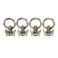 Endbeschlag mit Ring für Airlineschienen LC 900 daN, 4er Set Endbeschlag mit Ring für Airlineschienen LC 900 daN, 4er Set