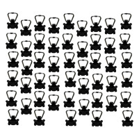 Einfach-Endbeschlag für Airlineschiene, Kunststoff schwarz, Bruchlast 1000 daN - 50er Set Einfach-Endbeschlag für Airlineschiene, Kunststoff schwarz, Bruchlast 1000 daN - 50er Set