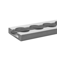 Airlineschiene, Vierkantprofil, eloxiert, Länge 6 m, ungebohrt Airlineschiene, Vierkantprofil, eloxiert, Länge 6 m, ungebohrt