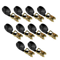 Umreifungsgurt, LC 2000 daN, 6 m, 35 mm, mit Ratsche, schwarz, 10 Stück Umreifungsgurt, LC 2000 daN, 6 m, 35 mm, mit Ratsche, schwarz, 10 Stück