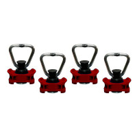 Endbeschlag für Airlineschienen, Halterung rot, LC 500 daN - 4er Set Endbeschlag für Airlineschienen, Halterung rot, LC 500 daN - 4er Set