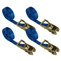 Umreifungsgurt, LC 1000 daN, 6 m, 25 mm, mit Ratsche - 4 Stück Umreifungsgurt, LC 1000 daN, 6 m, 25 mm, mit Ratsche - 4 Stück