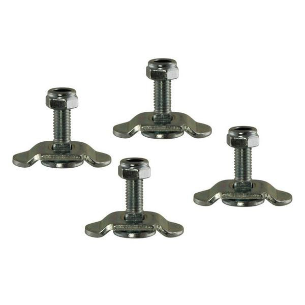 Schraubfitting für Airlineschienen, M8, Gewindelänge 20 mm, 4er Set