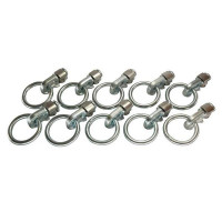 Doppel-Endbeschlag mit Ring für Airlineschiene, LC 1100 daN, 10er Set Doppel-Endbeschlag mit Ring für Airlineschiene, LC 1100 daN, 10er Set