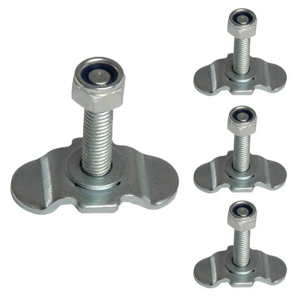 Schraubfitting plus für Airlineschienen, M8 x 60 mm, BS 1000 daN, 4er Set