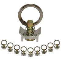 Endbeschlag mit Ring für Airlineschienen LC 900 daN, 10er Set Endbeschlag mit Ring für Airlineschienen LC 900 daN, 10er Set