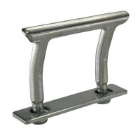 Zurrbügel, 160° abgewinkelt, mit Platte und M 10 Muttern, verzinkt, LC 2000 daN, 10er Set Zurrbügel, 160° abgewinkelt, mit Platte und M 10 Muttern, verzinkt, LC 2000 daN, 10er Set