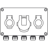 ASPÖCK Steckdosenverteiler, 3-fach, für ASS - 76-7002-001 ASPÖCK Steckdosenverteiler, 3-fach, für ASS - 76-7002-001