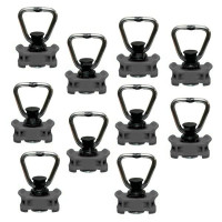 Endbeschlag für Airlineschienen, EDELSTAHL, LC 500 daN, Halterung anthrazit - 10er Set Endbeschlag für Airlineschienen, EDELSTAHL, LC 500 daN, Halterung anthrazit - 10er Set