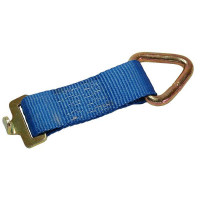 Zurrschienenbeschlag für Rundloch-Ankerschiene, m. Band u. Triangel, Spanngurt-Adapter Zurrschienenbeschlag für Rundloch-Ankerschiene, m. Band u. Triangel, Spanngurt-Adapter