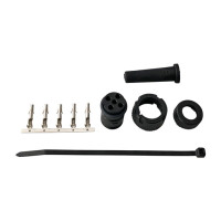 ASPÖCK Verbinderset 5-pol. Bajonett, Buchse, schwarz, 12 V - 13-0546-004 ASPÖCK Verbinderset 5-pol. Bajonett, Buchse, schwarz, 12 V - 13-0546-004