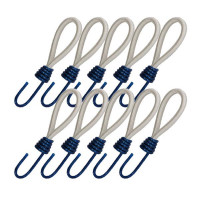 10 x Gummischlaufe mit Haken, 6 mm, Länge 15 cm 10 x Gummischlaufe mit Haken, 6 mm, Länge 15 cm