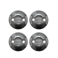 Zurrplatte für 19 mm Zapfen für Airlineschienen, Alu, rund, 4er Set Zurrplatte für 19 mm Zapfen für Airlineschienen, Alu, rund, 4er Set