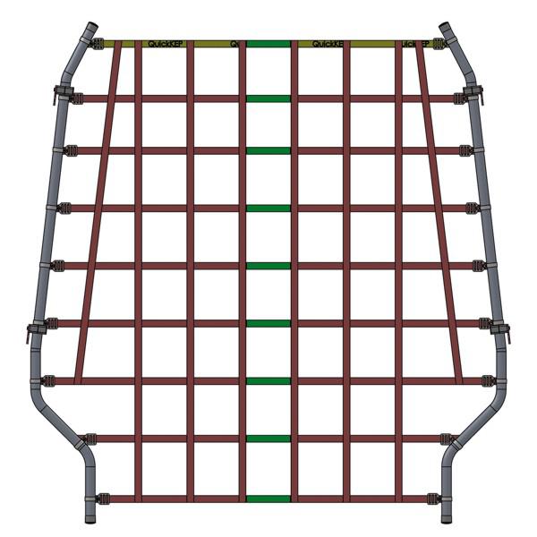 Ladungssicherungsnetz 1,58 x 1,35 m - VDI 2700 Blatt3.3