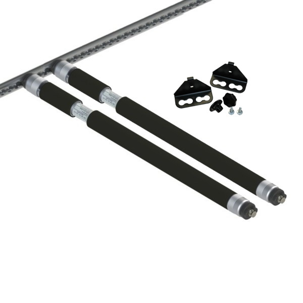 Airline-Beam - Sperrbalken für Airlineschienen 1900 - 2460 mm 2er Set inkl. Parkhalterung
