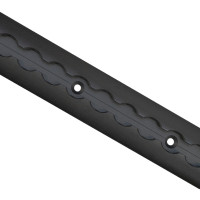 Airlineschiene, Halbrundprofil, schwarz eloxiert, vorgebohrt, Länge 1,5 m Airlineschiene, Halbrundprofil, schwarz eloxiert, vorgebohrt, Länge 1,5 m