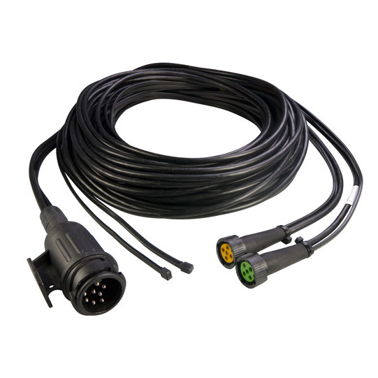 ASPÖCK Versorgungskabel,13-pol.Stecker, 2x5-pol. Baj. 10000 mm, 2 x DC - 58-2040-007