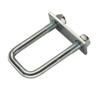 Zurrbügel, U-Bügel, mit Platte und M12 Muttern, verzinkt, LC 800 daN, 6er Set Zurrbügel, U-Bügel, mit Platte und M12 Muttern, verzinkt, LC 800 daN, 6er Set