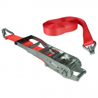 Spanngurt / Zurrgurt, LC 2500/5000 daN, Ergo-Zugratsche, 10 m, 50 mm, Doppelspitzhaken Spanngurt / Zurrgurt, LC 2500/5000 daN, Ergo-Zugratsche, 10 m, 50 mm, Doppelspitzhaken