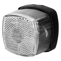 ASPÖCK Squarepoint, 12 V, weiß, mit Rückstrahler, Tülle - 21-5200-017 ASPÖCK Squarepoint, 12 V, weiß, mit Rückstrahler, Tülle - 21-5200-017