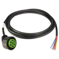 ASPÖCK Zuleitung 7-pol. ASS, Buchse, rechts, 5,0m, grün, open end, ADR - 68-2407-024 ASPÖCK Zuleitung 7-pol. ASS, Buchse, rechts, 5,0m, grün, open end, ADR - 68-2407-024