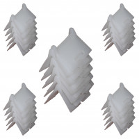 Kantenschutzwinkel, weiß, 50er Set, einfache Ausführung Kantenschutzwinkel, weiß, 50er Set, einfache Ausführung