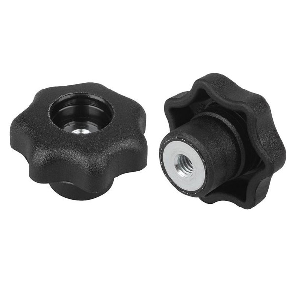 Sterngriff, M10, Ø 50 mm, für Schraubfitting in Airlineschiene - 4er Set