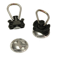 Zurrpunkt-Set V Airlineschienensystem 4-teilig, Automotive Fitting und runde Zurrplatte Zurrpunkt-Set V Airlineschienensystem 4-teilig, Automotive Fitting und runde Zurrplatte