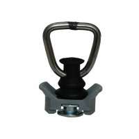 Endbeschlag für Airlineschienen, Halterung grau, LC 450 daN Endbeschlag für Airlineschienen, Halterung grau, LC 450 daN