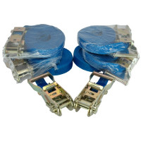 Umreifungsgurt, LC 1000 daN, 6 m, 25 mm, mit Ratsche - 6 Stück Umreifungsgurt, LC 1000 daN, 6 m, 25 mm, mit Ratsche - 6 Stück