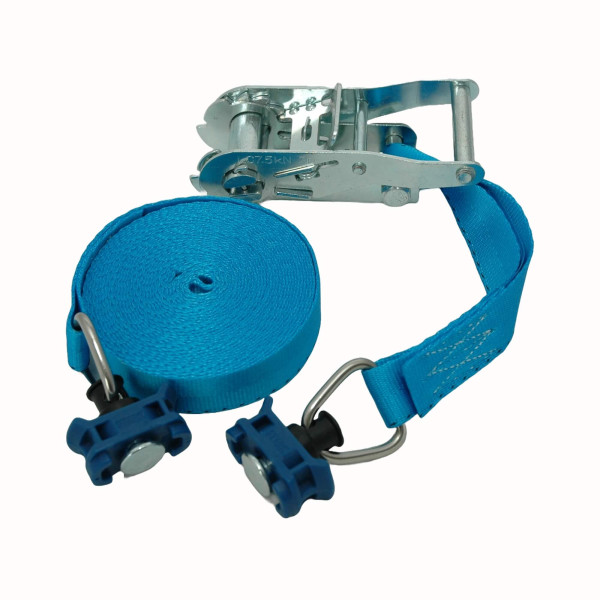 Spanngurt / Zurrgurt, LC 500/1000 daN, 6 m, 25 mm, 2-teilig, Airline-Endbeschlag