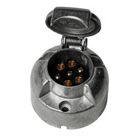 ASPÖCK Steckdose, 12 V, 7-pol., Leichtmetall - 13-3105-107 ASPÖCK Steckdose, 12 V, 7-pol., Leichtmetall - 13-3105-107