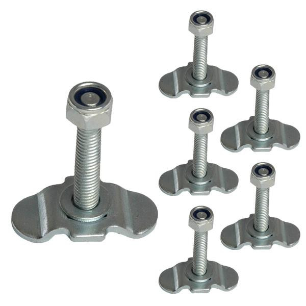 Sterngriff M8 Ø 50 mm für Schraubfitting in Airlineschiene - 6er Set