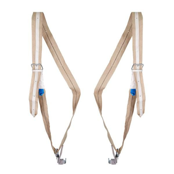 Möbeltragegurt, mit Haken, Jute, 2er Set