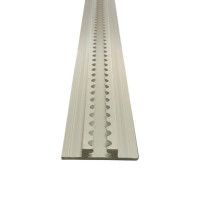 Airlineschiene, Flachprofil, eloxiert, Länge 1 m, vorgebohrt Airlineschiene, Flachprofil, eloxiert, Länge 1 m, vorgebohrt