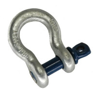 Schäkel, geschweift, Nenngröße 1/2 Zoll, WLL 2000 kg Schäkel, geschweift, Nenngröße 1/2 Zoll, WLL 2000 kg