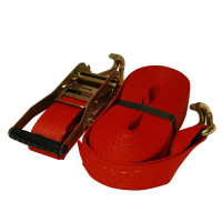 Spanngurt / Zurrgurt, LC 2500/5000 daN, 8 m, 50 mm, 2-teilig, mit Doppelspitzhaken Spanngurt / Zurrgurt, LC 2500/5000 daN, 8 m, 50 mm, 2-teilig, mit Doppelspitzhaken