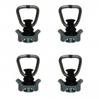 Endbeschlag für Airlineschienen, Halterung grau, LC 450 daN, 4er Set Endbeschlag für Airlineschienen, Halterung grau, LC 450 daN, 4er Set