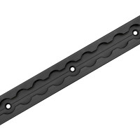 Airlineschiene, Vierkantprofil, schwarz eloxiert, Länge 1 m, vorgebohrt Airlineschiene, Vierkantprofil, schwarz eloxiert, Länge 1 m, vorgebohrt