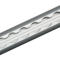 Airlineschiene, Halbrundprofil flach, eloxiert, Länge 3 m (Zuschnitt) Airlineschiene, Halbrundprofil flach, eloxiert, Länge 3 m (Zuschnitt)