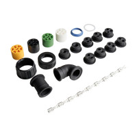 ASPÖCK Verbinderset 7-pol. ASS (Buchse), schwarz/grün/weiß/gelb - 13-5626-631 ASPÖCK Verbinderset 7-pol. ASS (Buchse), schwarz/grün/weiß/gelb - 13-5626-631