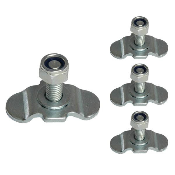 Schraubfitting plus für Airlineschienen, M8 x 20 mm, BS 1000 daN, 4er Set