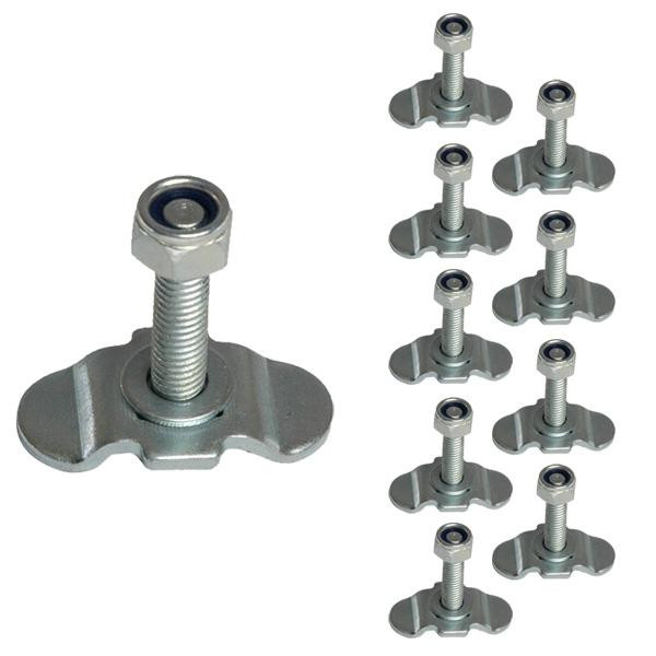 Sterngriff M8 Ø 50 mm für Schraubfitting in Airlineschiene - 10er Set