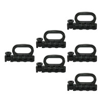 Quattro-Stud-Fitting, klappbar, LC 2500 daN, schwarz, 6 Stück Quattro-Stud-Fitting, klappbar, LC 2500 daN, schwarz, 6 Stück