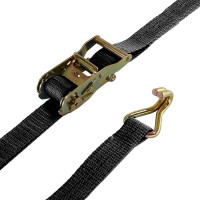 Spanngurt / Zurrgurt, LC 1000/2000 daN, 6 m, 35 mm, 2-teilig, Doppelspitzhaken, schwarz, 10 Stück Spanngurt / Zurrgurt, LC 1000/2000 daN, 6 m, 35 mm, 2-teilig, Doppelspitzhaken, schwarz, 10 Stück