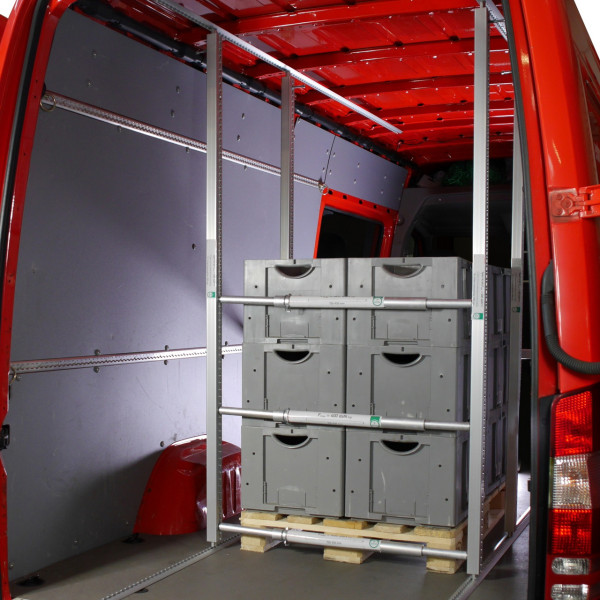 Vierkantsperrbalken mit Airlineprofil, Alu, 2390 - 2615 mm, BC 800 daN, GSP light