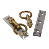 Zurrpunkt-Set IV Airlineschienensystem 4-teilig, mit 5er Zurrplatte Zurrpunkt-Set IV Airlineschienensystem 4-teilig, mit 5er Zurrplatte