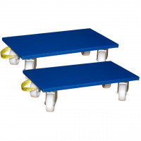 Möbelhund ®, 500 kg, 4 Kunststoffrollen, Trageriemen, 2er Set Möbelhund ®, 500 kg, 4 Kunststoffrollen, Trageriemen, 2er Set