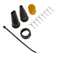 ASPÖCK Verbinderset 8-pol. Bajonett, Buchse, gelb - 15-0821-504 ASPÖCK Verbinderset 8-pol. Bajonett, Buchse, gelb - 15-0821-504